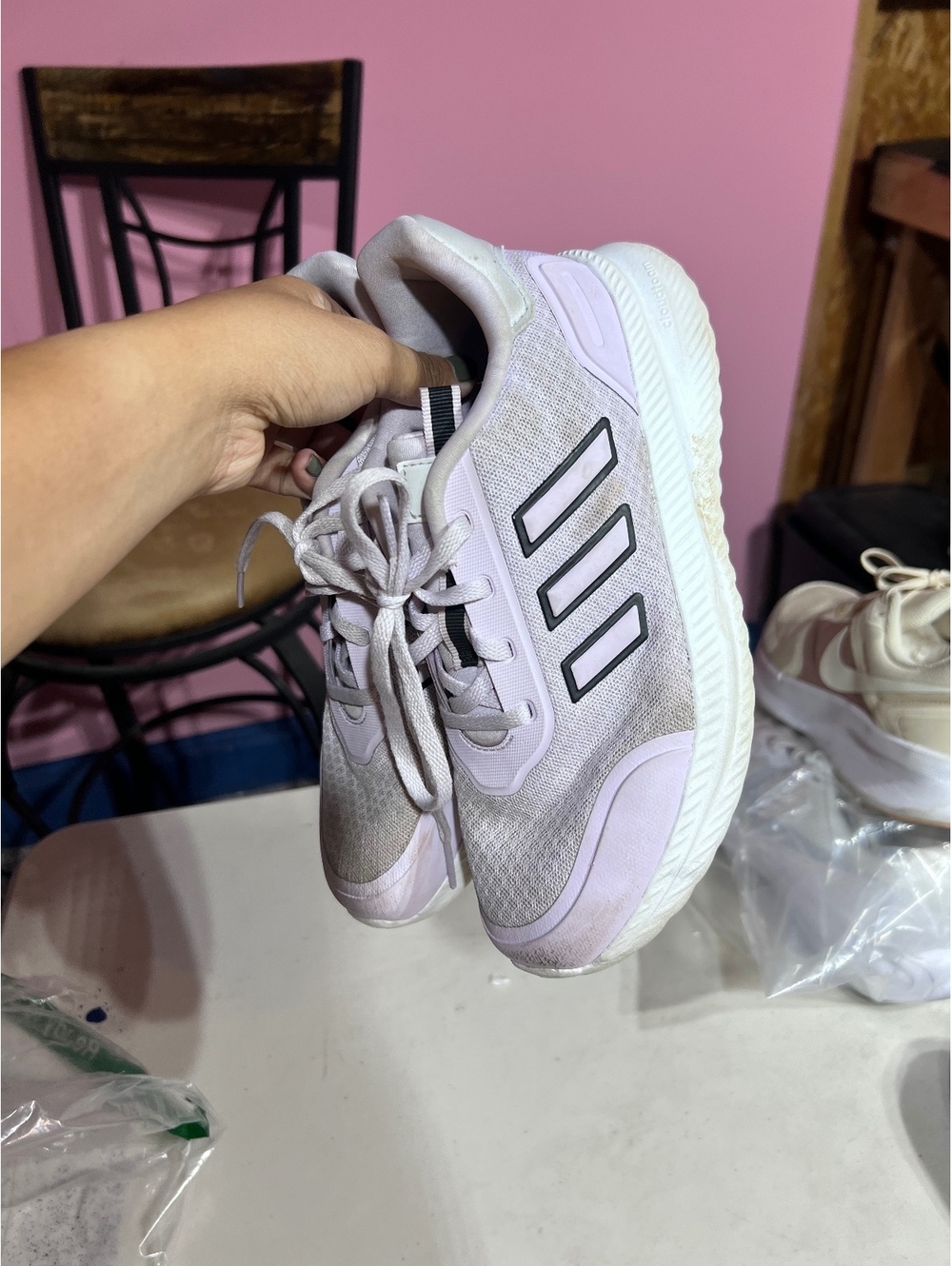 Adidas Women's Cloudfoam Running Shoes Size 5 US